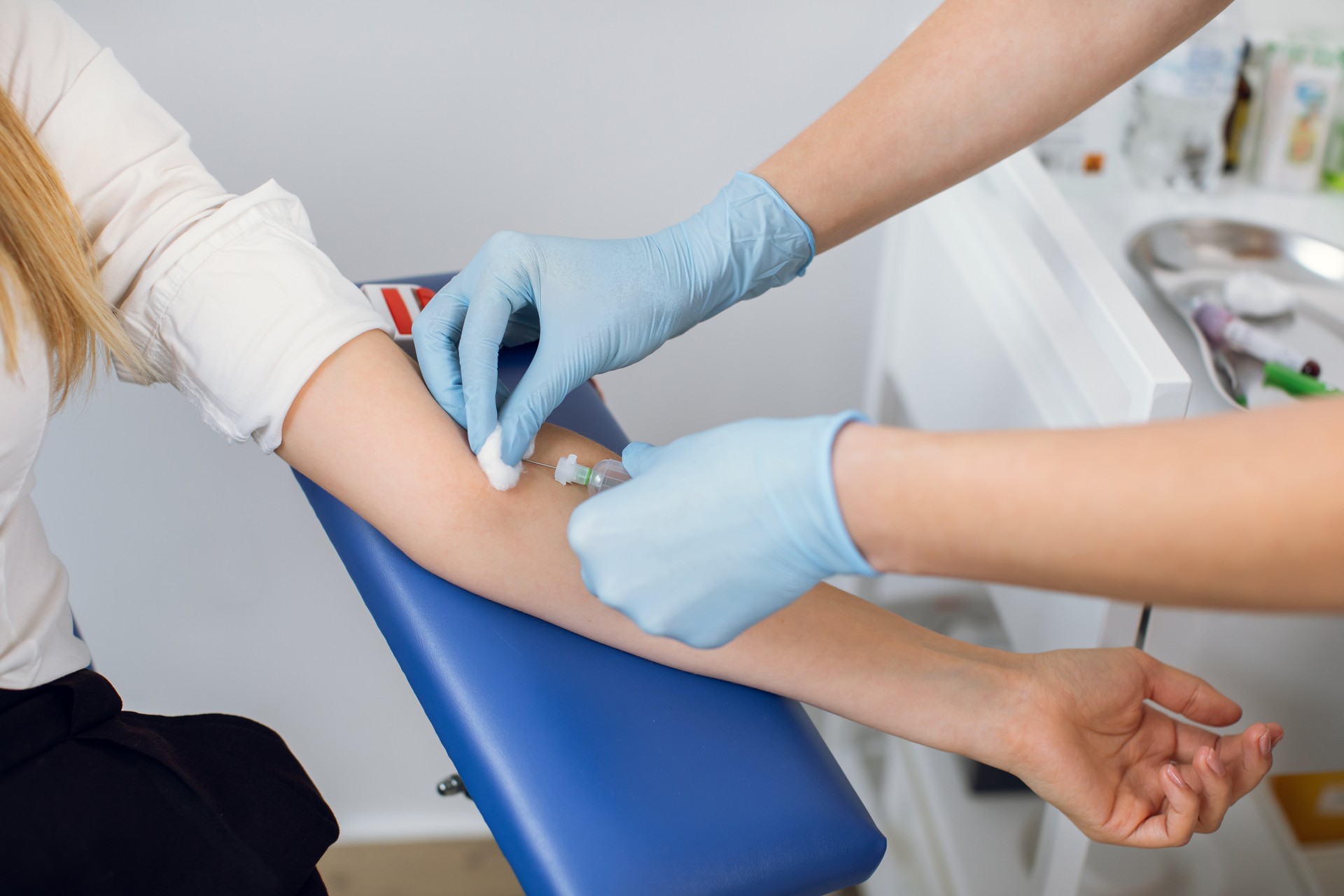 Blood Draw on patients